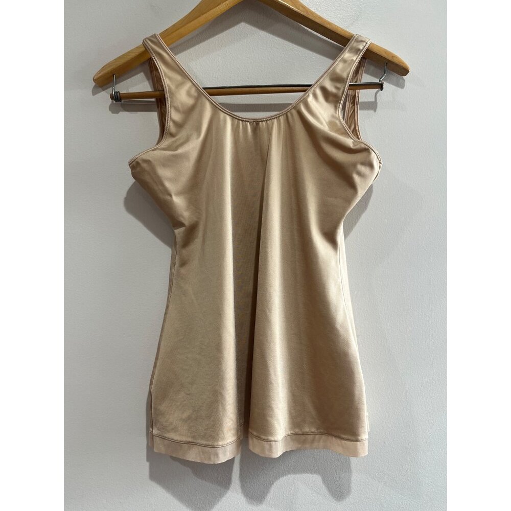 Spanx Open Bust Compression Tank Top Womens 1X Nude Shapewear - Picture 2 of 7
